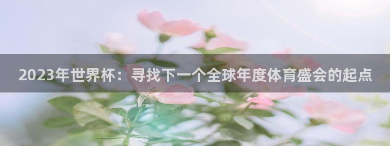 2026世界杯官网入口：2023年世界杯：寻找下一个全球年度体育盛会的起点